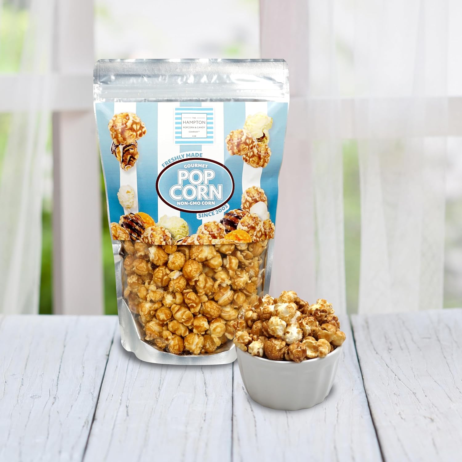 The Hpton corn pany Carel corn Resealable Zip Bag, 9.5 Ounce,