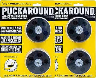 Puckaround – Street & Roller Hockey Puck – Real Ice Feel, Durable for Stickhandling & Shooting – Hockey Game & Training Equipment - Hockey Gifts & Gear for Players