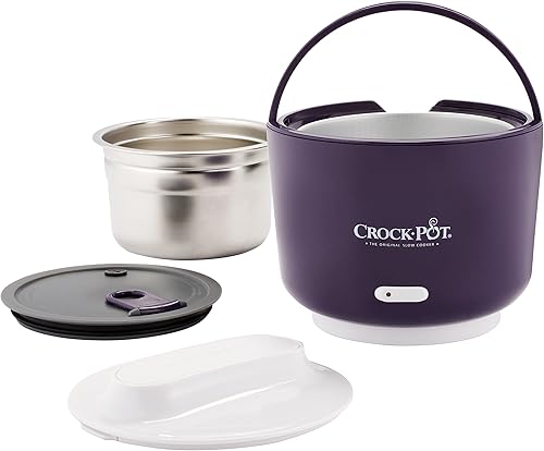 Miniatura 7 de Crock-PotLunch CrockFood Warmer Grey  Lime  Crock-Pot24 oz Lunch CrockFood Warmer Deluxe Edition Púrpura