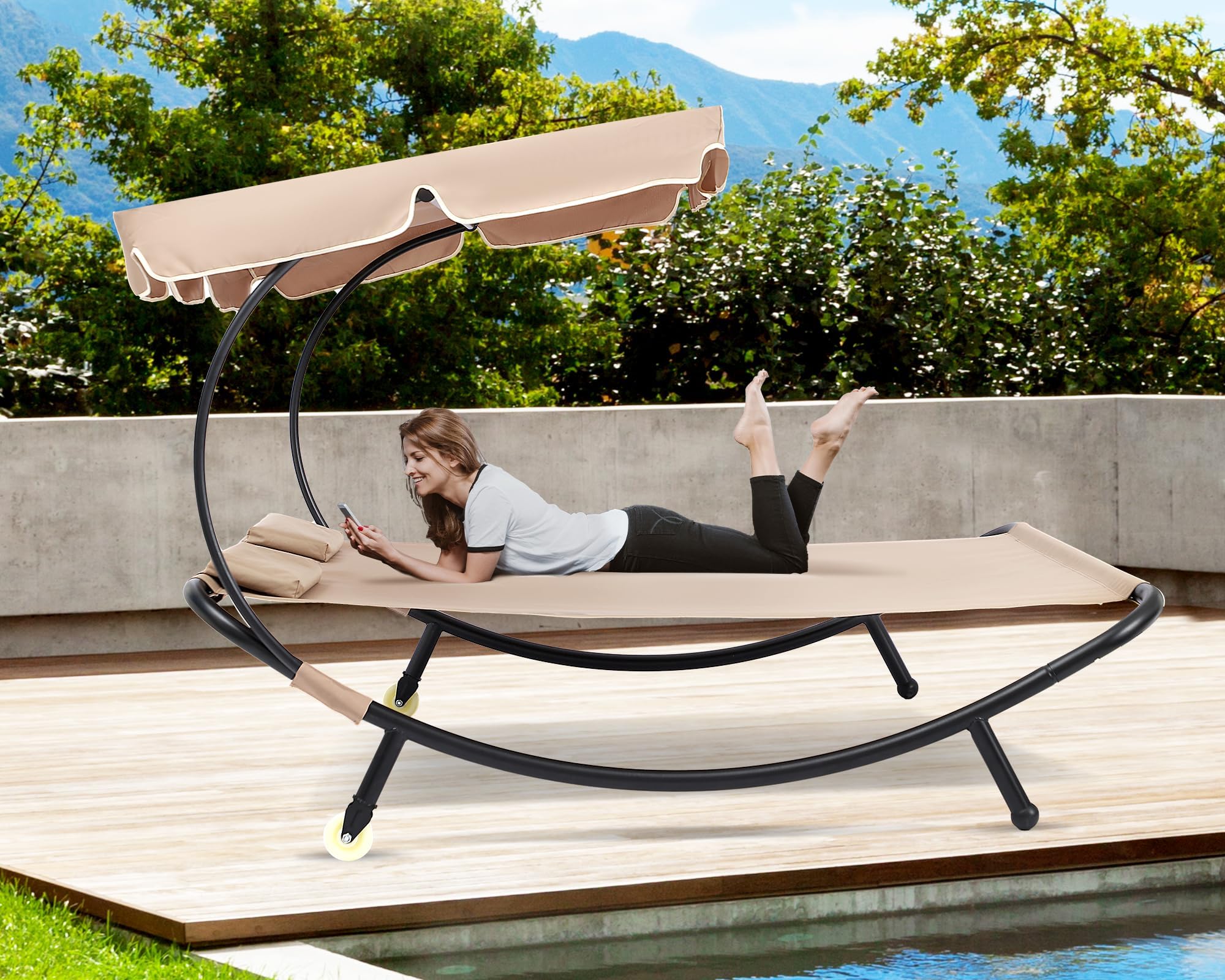Double Chaise Hammock Chaise Lounge Chair Chaise Lounge Lounge Bed