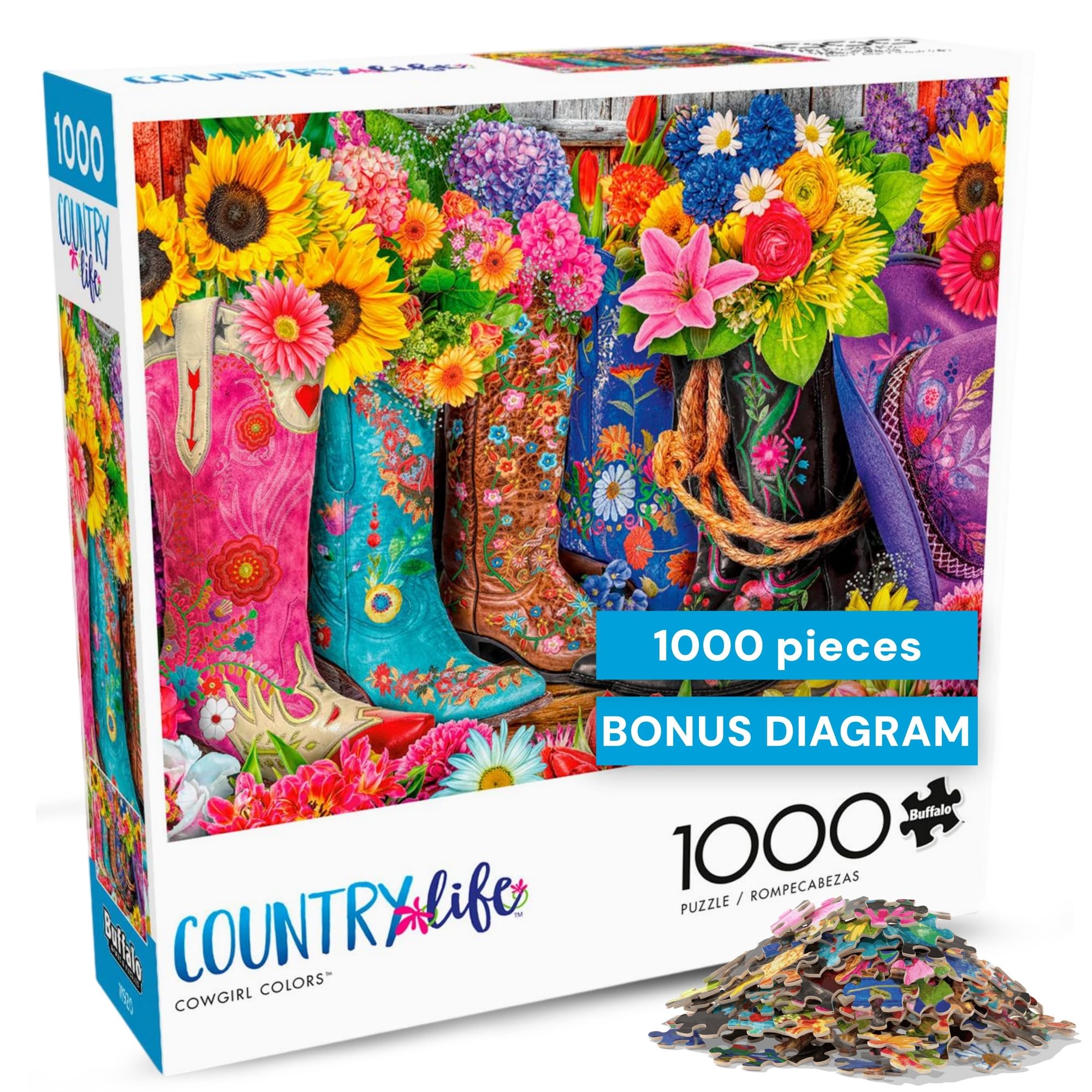 Cowgirl Colors - 1000 Piece Jigsaw Puzzle