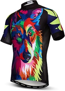 Men's Cycling Jersey Short Sleeve Bike Shirts Quick-Dry Breathable Bicycle Tops
