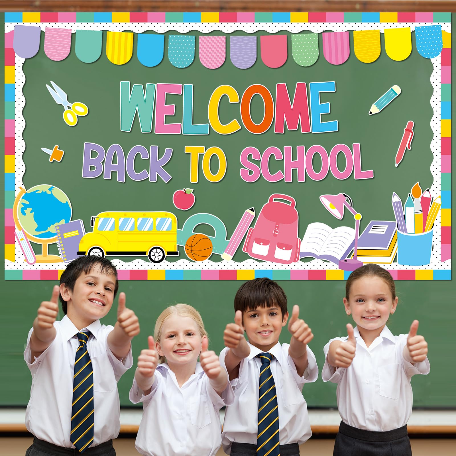 Décorations pour la rentrée scolaire, bannière de bienvenue, lot de 24 tourbillons à suspendre, décoration de salle de classe, enseignant, bureau
