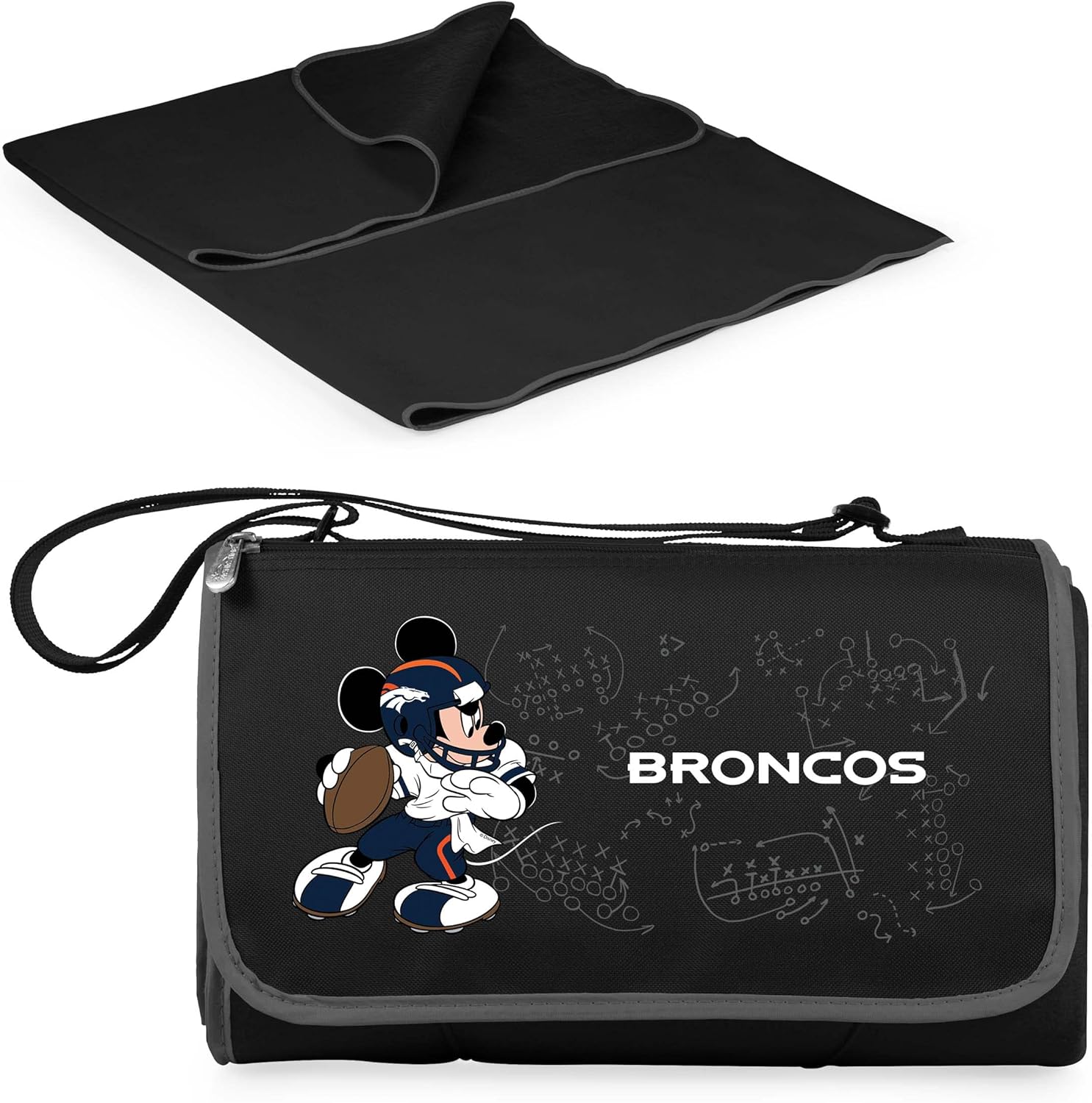 PICNIC TIME NFL Unisex-Adult NFL Mickey Blanket Tote Outdoor Picnic Blanket