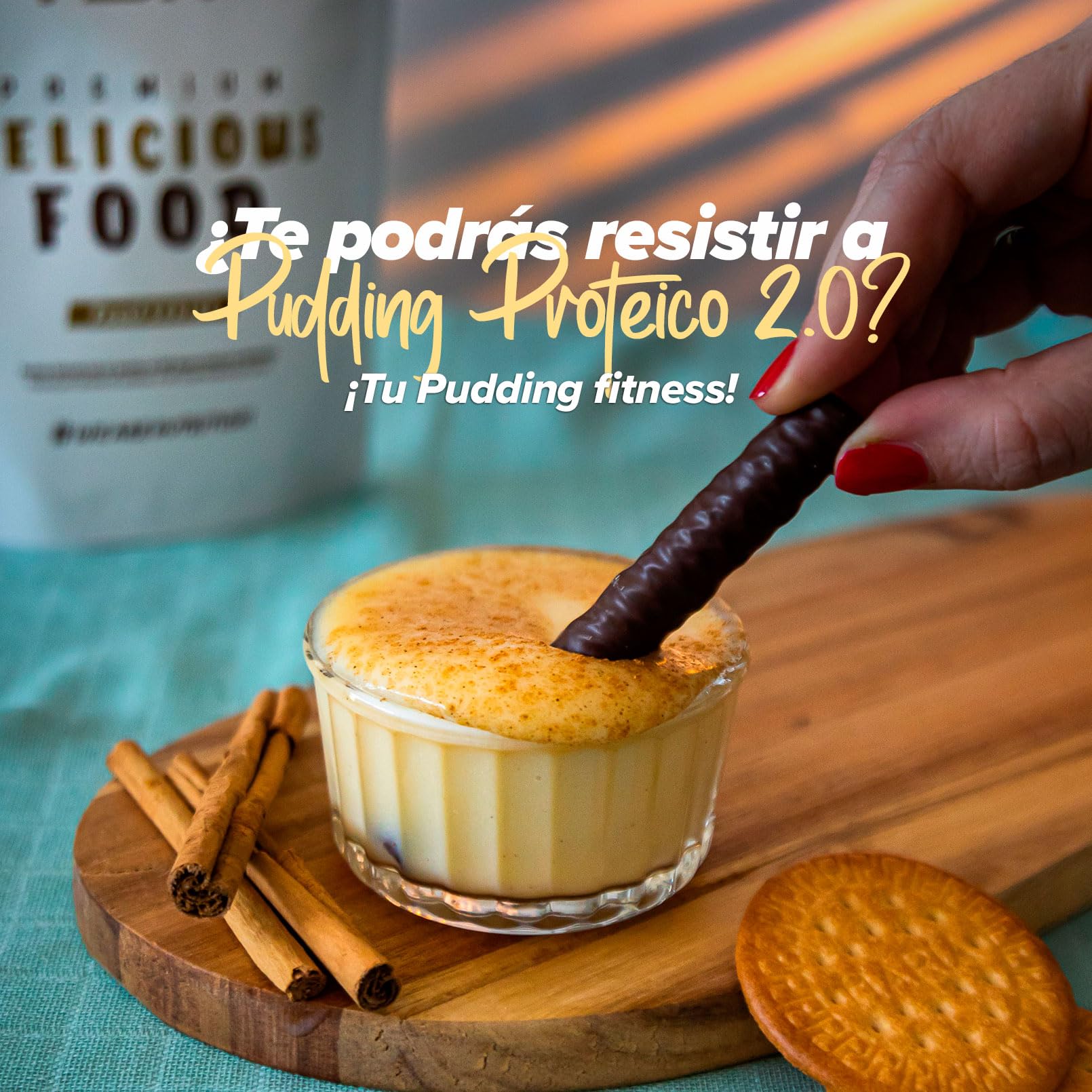Pudding Proteico 2.0 HSN 500g Natillas Alto en Proteínas Sin Gluten Vegetariano