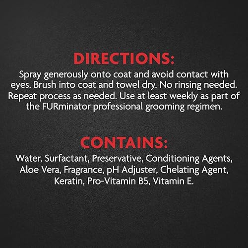 Vista 26 de FURminator - Herramienta de eliminación de pelaje y champú premium para perros, elimina el pelo suelto, combate el exceso de desprendimiento