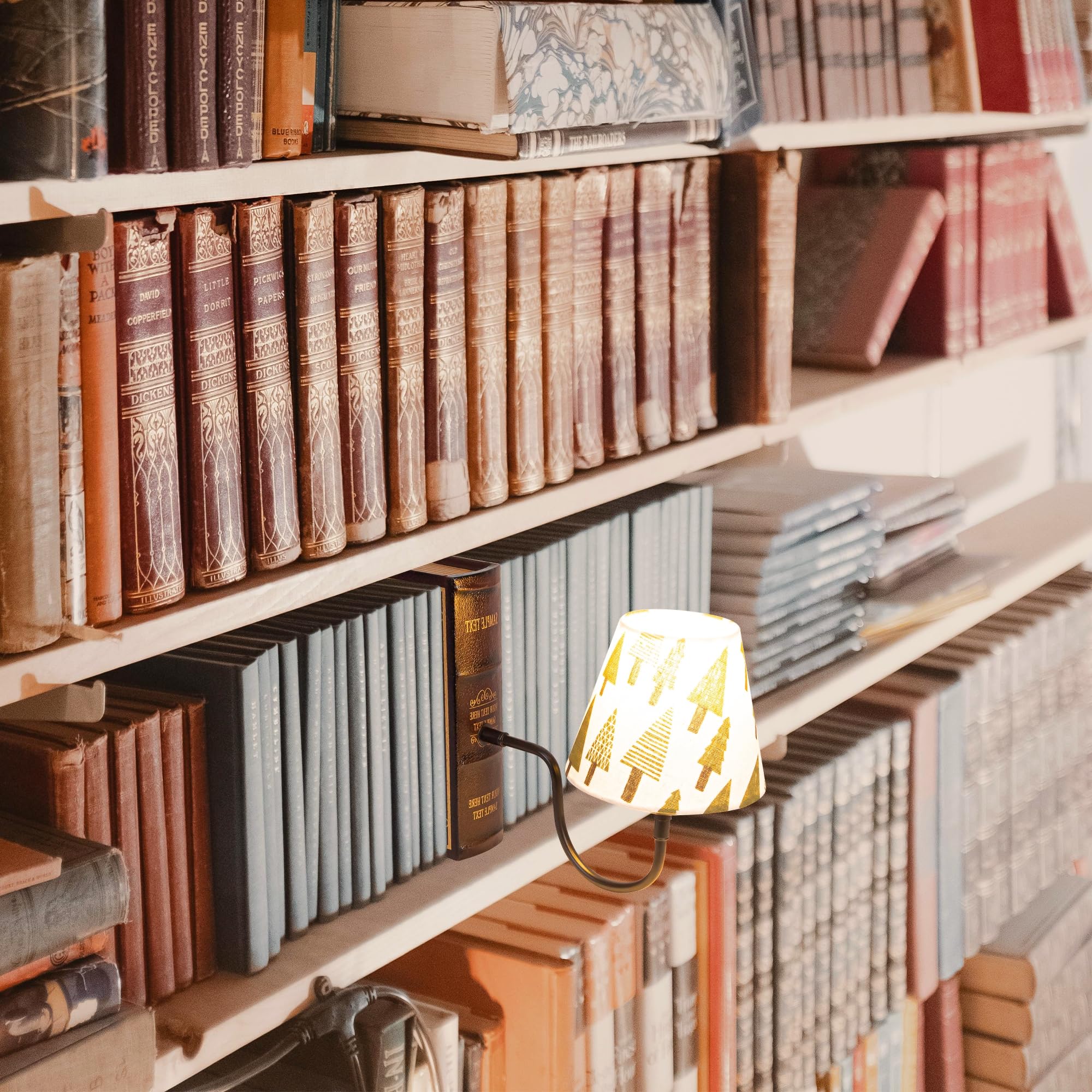 LED Buchlampe mit Fernbedienung, Vintage Dimmbar Nachttischlampe mit Stoffschirm 1xE27-Fassung, Wiederaufladbare Tischlampe Zeitschaltuhr für Nachttisch Beistelltisch -DZ0031
