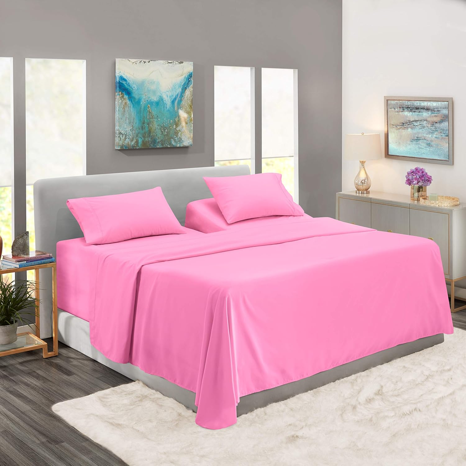 Nestl Extra Deep Pocket Fitted Sheet Soft Microfiber Bed