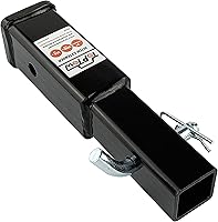 Vista 6 de TOPTOW Extensor de enganche, se adapta a receptor de 2 pulgadas, longitud de extensión de 7 pulgadas, con pasador de enganche de 5/8 pulgadas