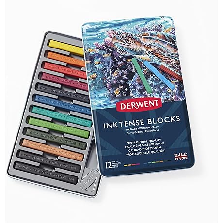 Derwent Inktense Blocks: Experience Watercolor Vibrancy on Paper and Fabric