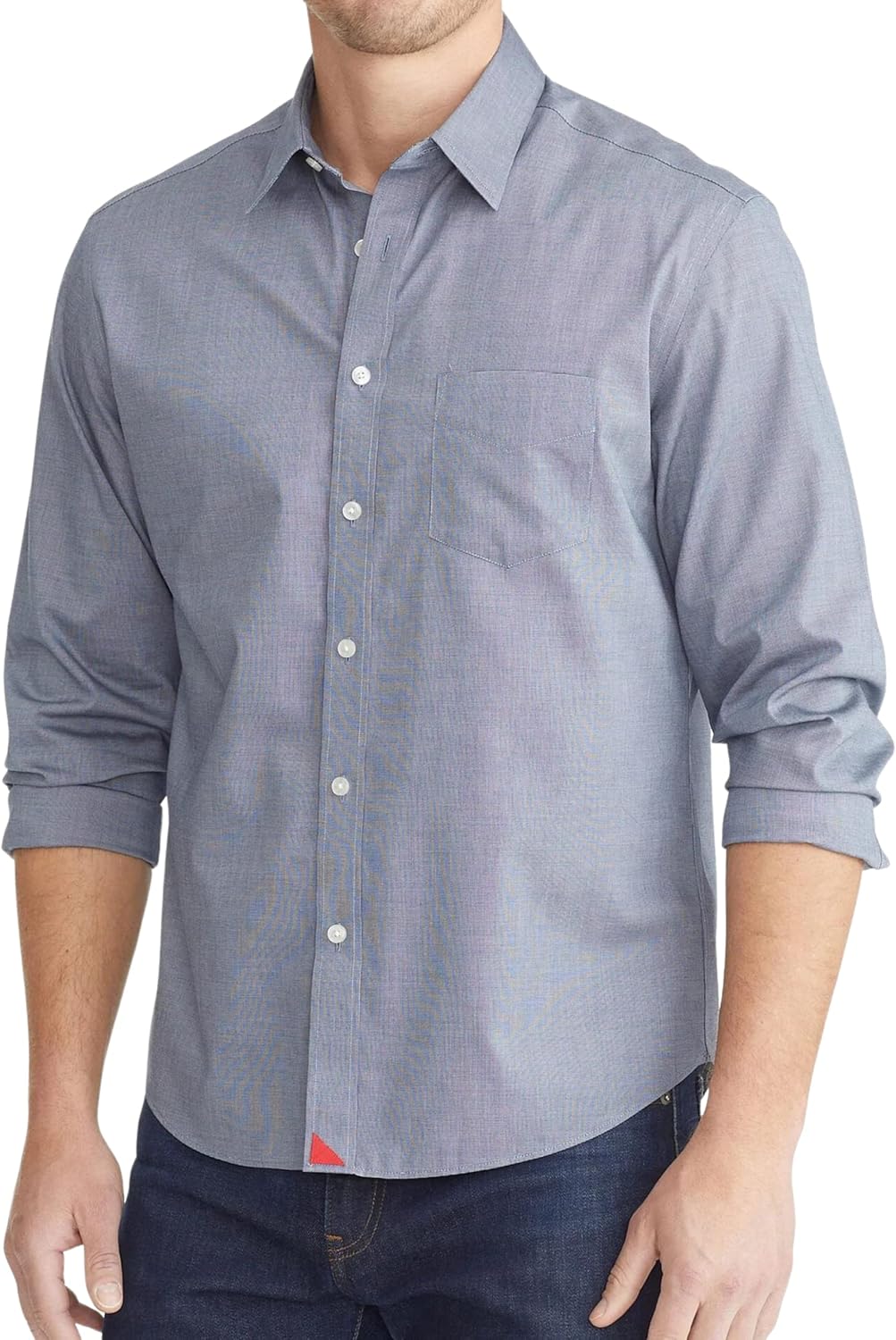 UNTUCKit Wrinkle-Free Long Sleeve Solid Color Button Down Dress Shirt for Men - Image 2