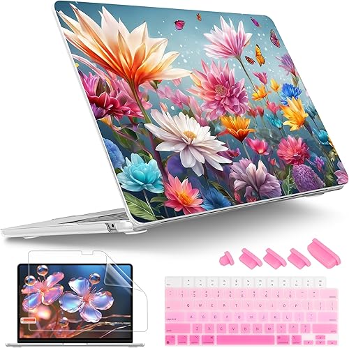 Miniatura 28 de Tuiklol Funda rígida para MacBook Air 2026, 2025, 2024, 2023, modelo M5, A3448, M4, A3241, M3, A3114, M2, A2941, funda rígida para MacBook de 15.3