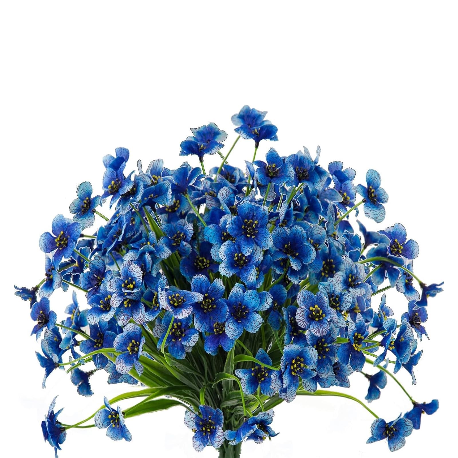 Fleurs artificielles réalistes pour balcon et terrasse avec ce lot de 8 bouquets