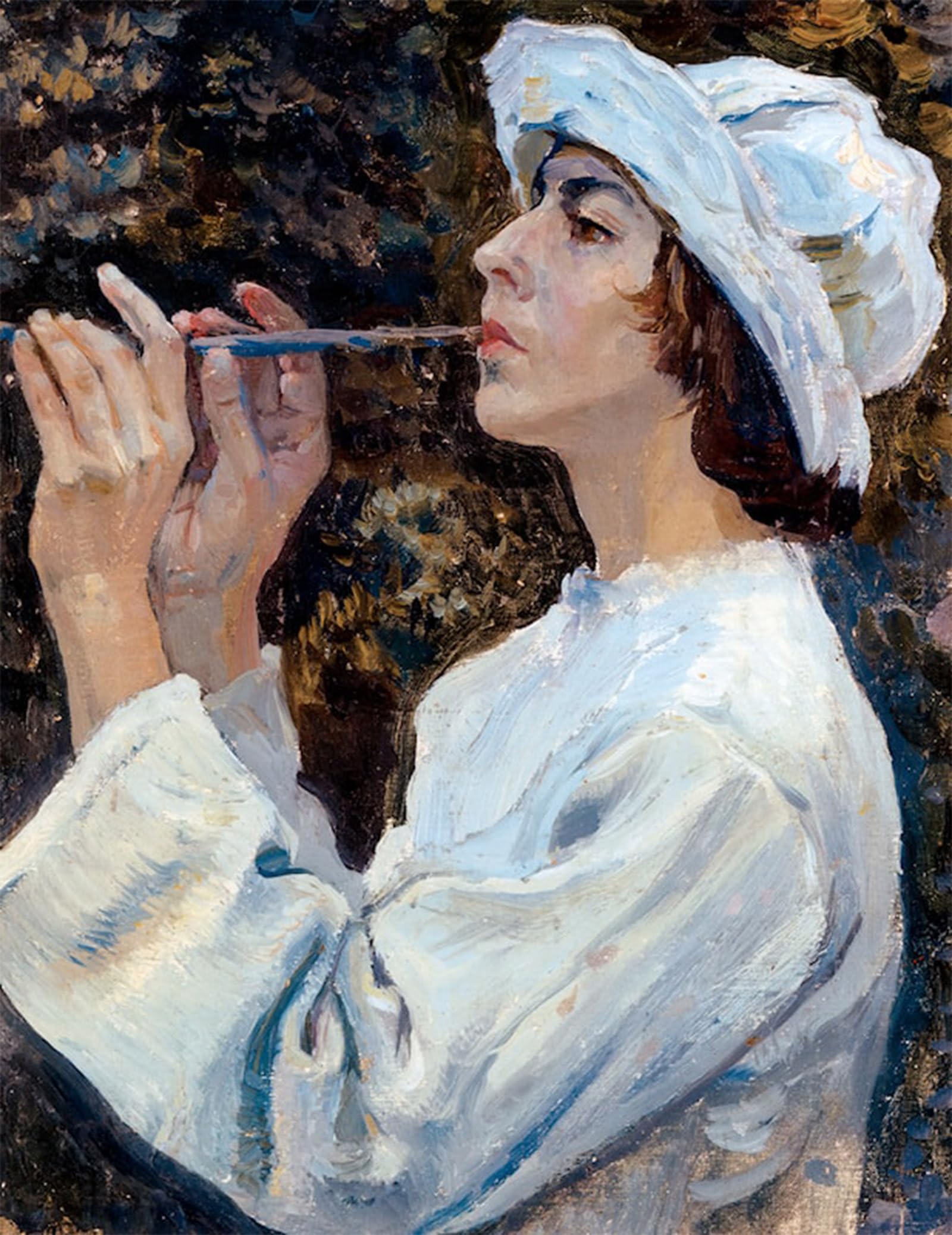 RZHRHJES Vintage Wall Art Picture on Canvas Wall Art Poster la pastorella Mikhail Nesterov Canvas Poster for Home Decor 60x90cm