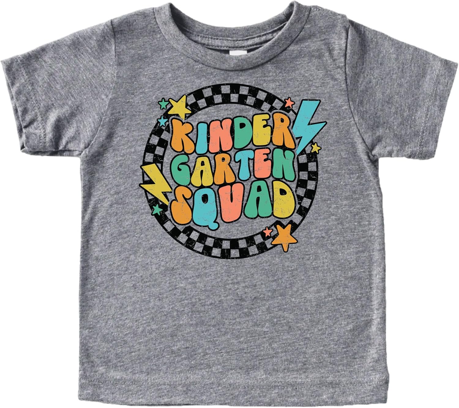 Olive Loves Apple Kindergarten Squad Lightning First Day of School T-Shirt Back to School 1st Day of School Outfit