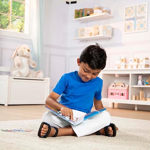 Miniatura 2 de Juego de calcomanías Melissa & Doug con temática de océano, juguete de viaje con fondo de doble cara, 40 calcomanías infladas reutilizables