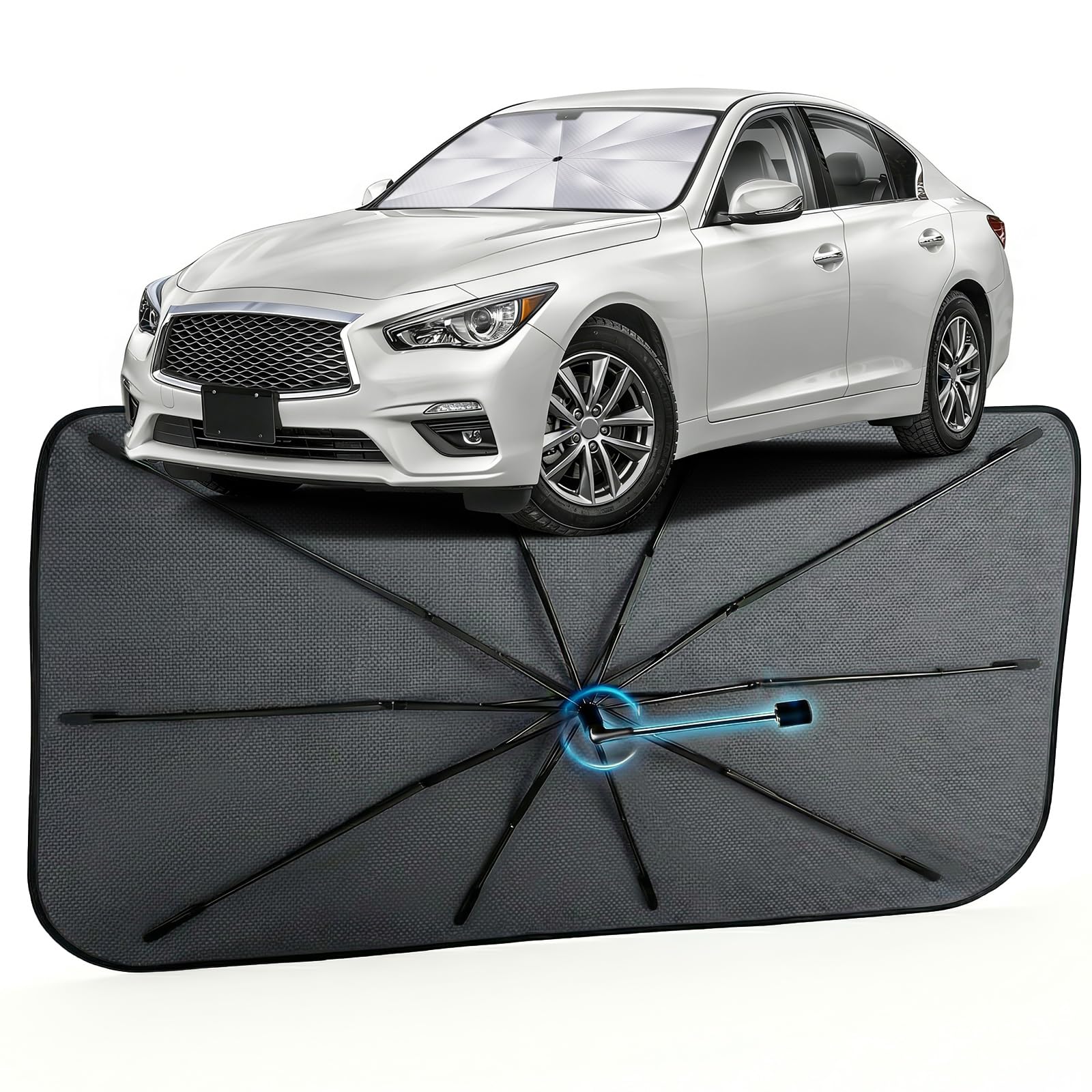 Car Windshield Sun Shade Umbrella for Infiniti Q50 2014-2026, 1:1 Fit