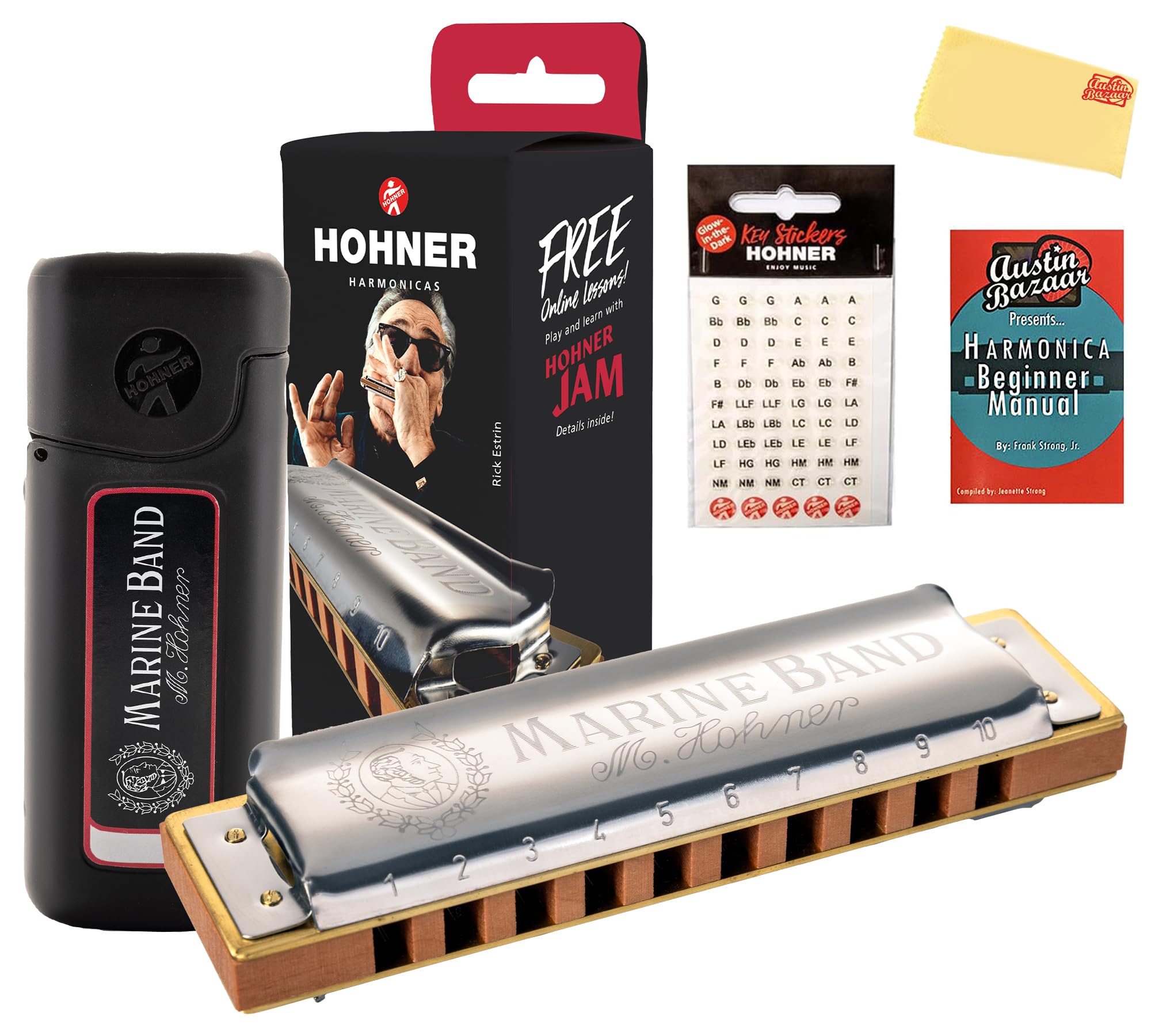 Amazon.com: Hohner Marine Band 1896 Classic Harmonica - Key of A