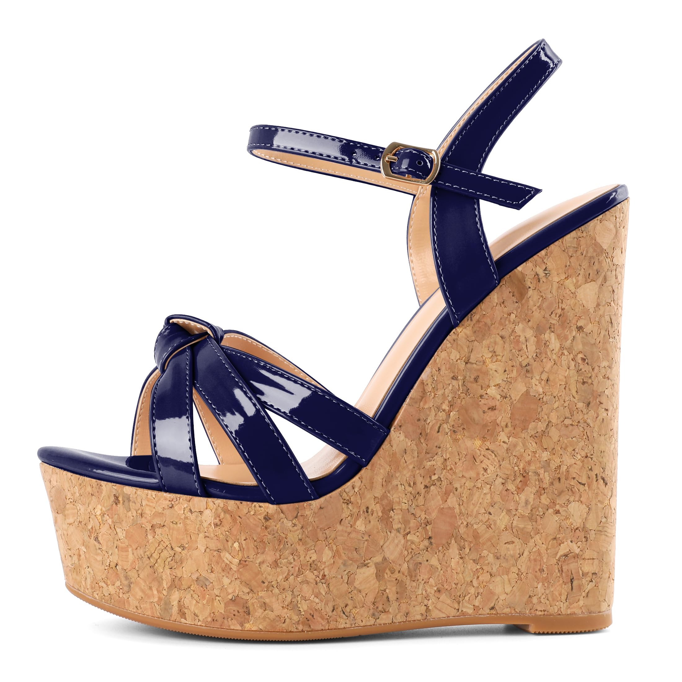 YODEKS Women's Platform Wedges|High Heel Wedge Sandals|Ankle Strap Open Toe Platform Heels