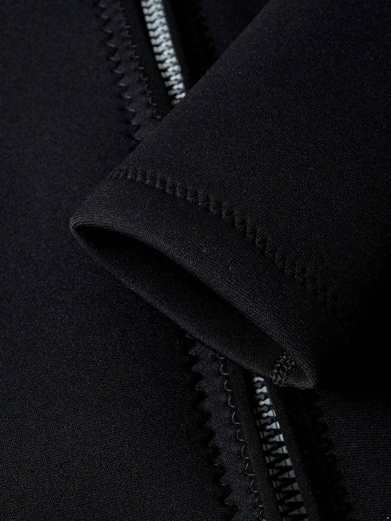 Chaqueta de neopreno para hombre de manga larga de 2 mm con cremallera Traje de neopreno Tops para buceo, surf, natación, snorkel