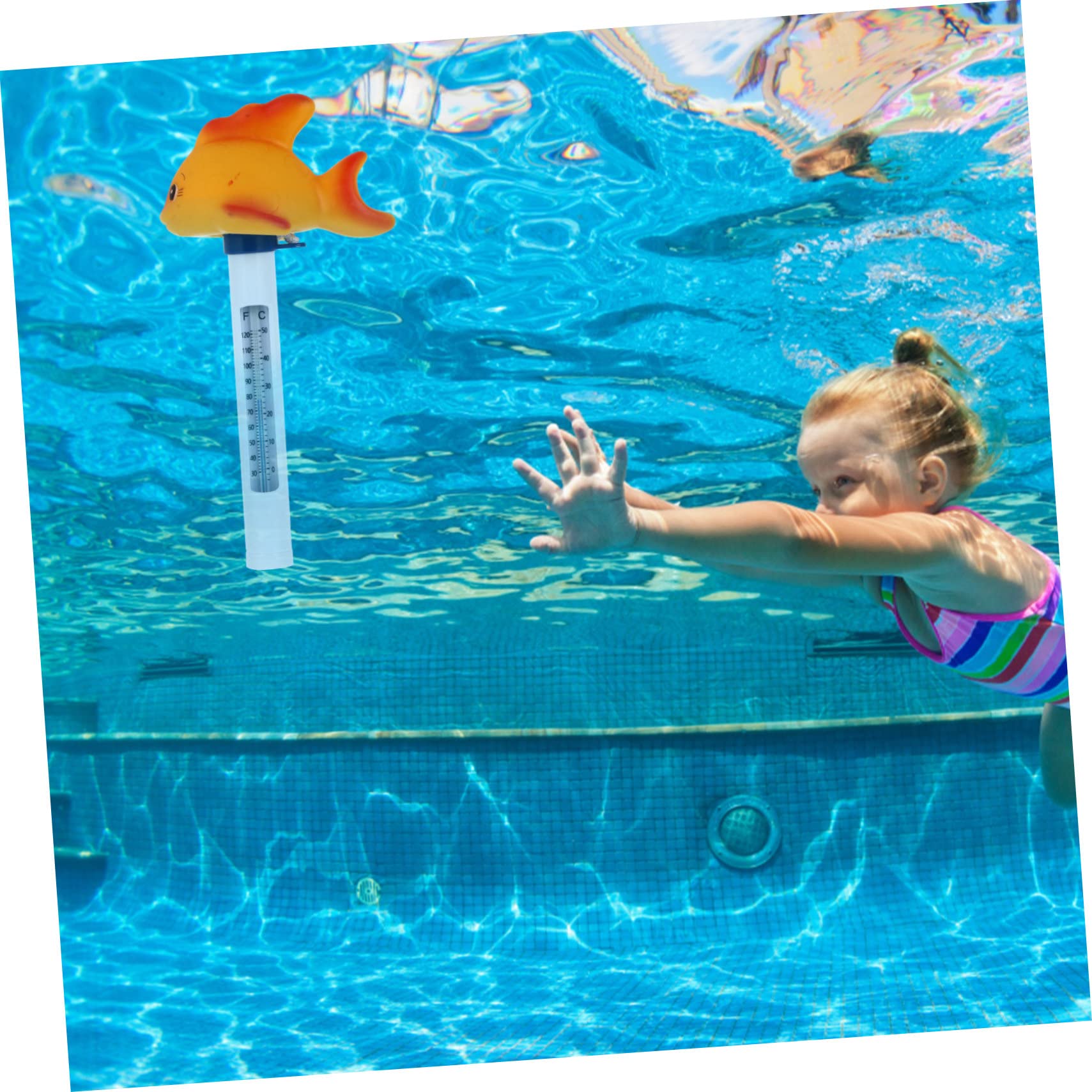 Sosoport 5pezzi Termometro Galleggiante Per Piscina Forma Di Pesce Termometro Per Temperatura Con Display Duale Fahrenheit e Celsius Giocattolo Da Bagno Adorabile Per Design e Divertente