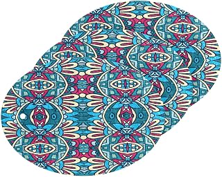 Coikll Bohemian Pattern Kitchen Sponges Cleaning Odor Free Non Scratch Dish Sponge for Cleaning Dishes Bathroom - 3 PCS