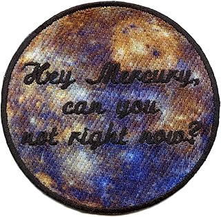 Mercury Can You Not Patch Retrograde Planetary Funny Embroidered Iron On