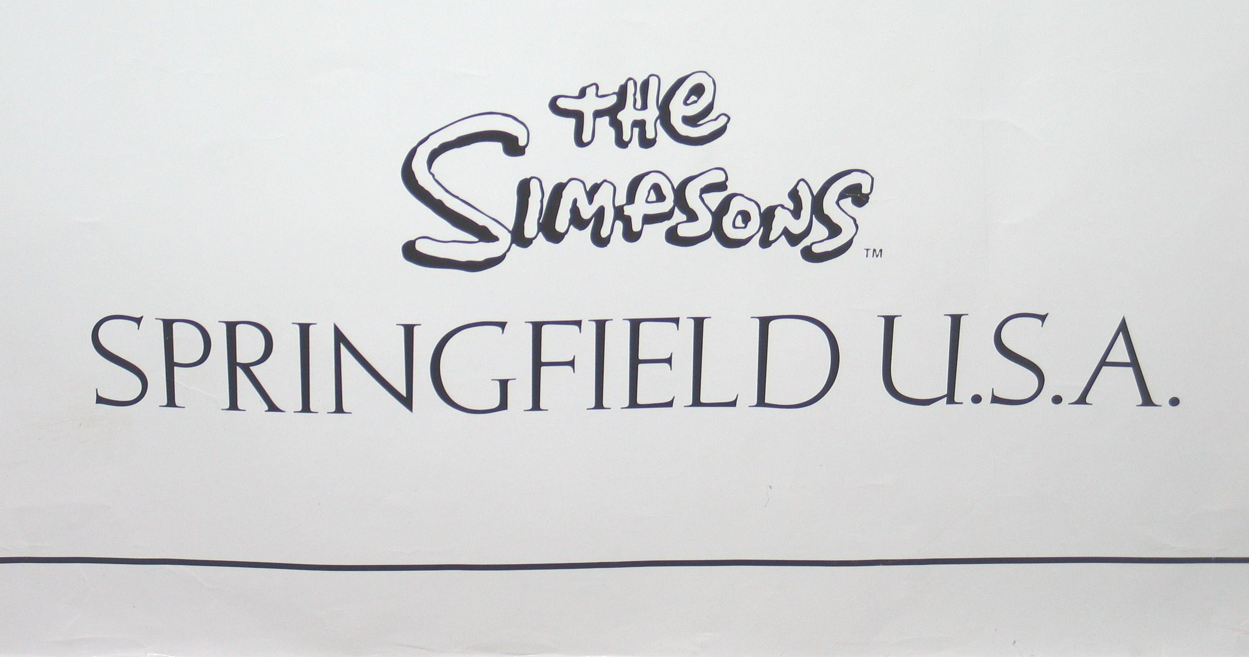 the Simpsons, 'Springfield USA 2001 ポスター