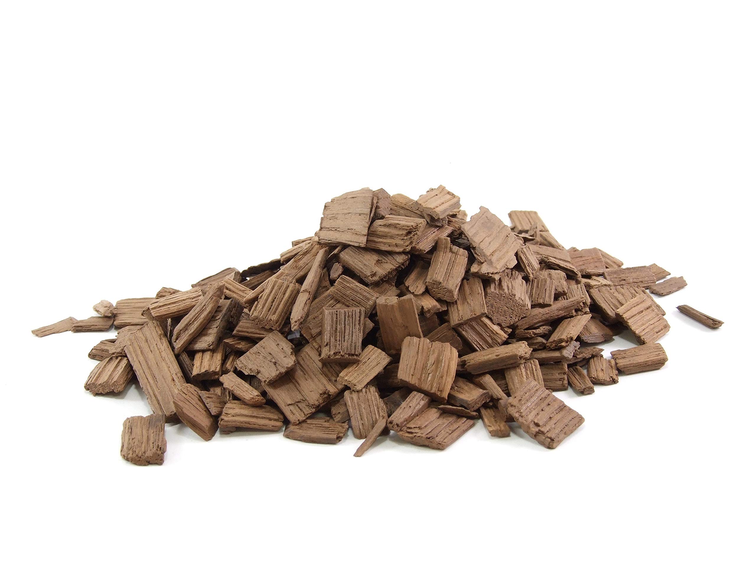 Eichenholzchips Amerikanisch (Medium Toasted) 1kg - Amerikanische Eichenholzchips | Eichenholzspäne | Räucherholz | Eichenholz Chips | Holzspäne | Holzfässer