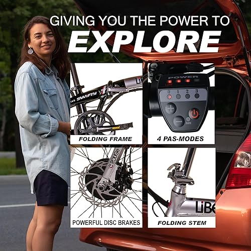 Miniatura 6 de SWIFTY Bicicleta eléctrica plegable Liberte 36 voltios 250w