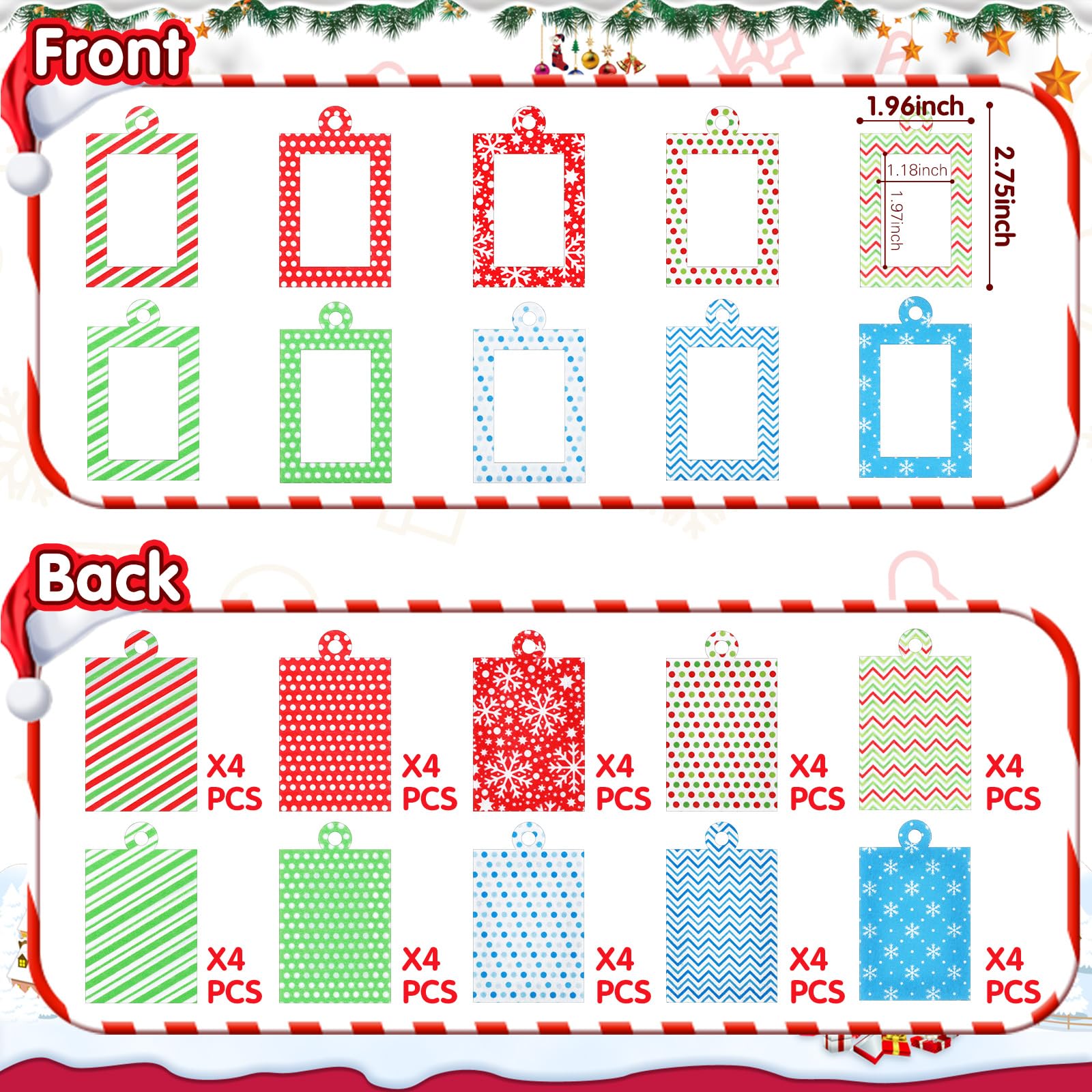 Cadres Photo Miniatures En Feutrine Paillettes – Lot De 36