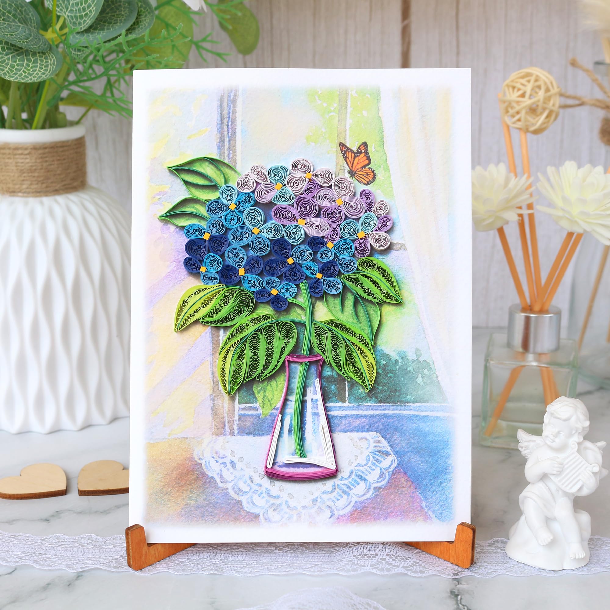 arte-della-carta-quilling-biglietto-quilling-fiori-di-ortensia