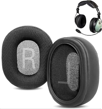 Clark DC ONE-X Pilot Earpads Replacement for David Clark DC ONE-X Pilot Headset Ear cushions with Durable Fabric and Memory foam