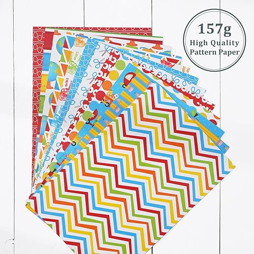 Miniatura 5 de Whaline 60 hojas de papel con patrón de regreso a clases, doble cara, A5, álbum de recortes, papel especial para bricolaje, fondo decorativo,