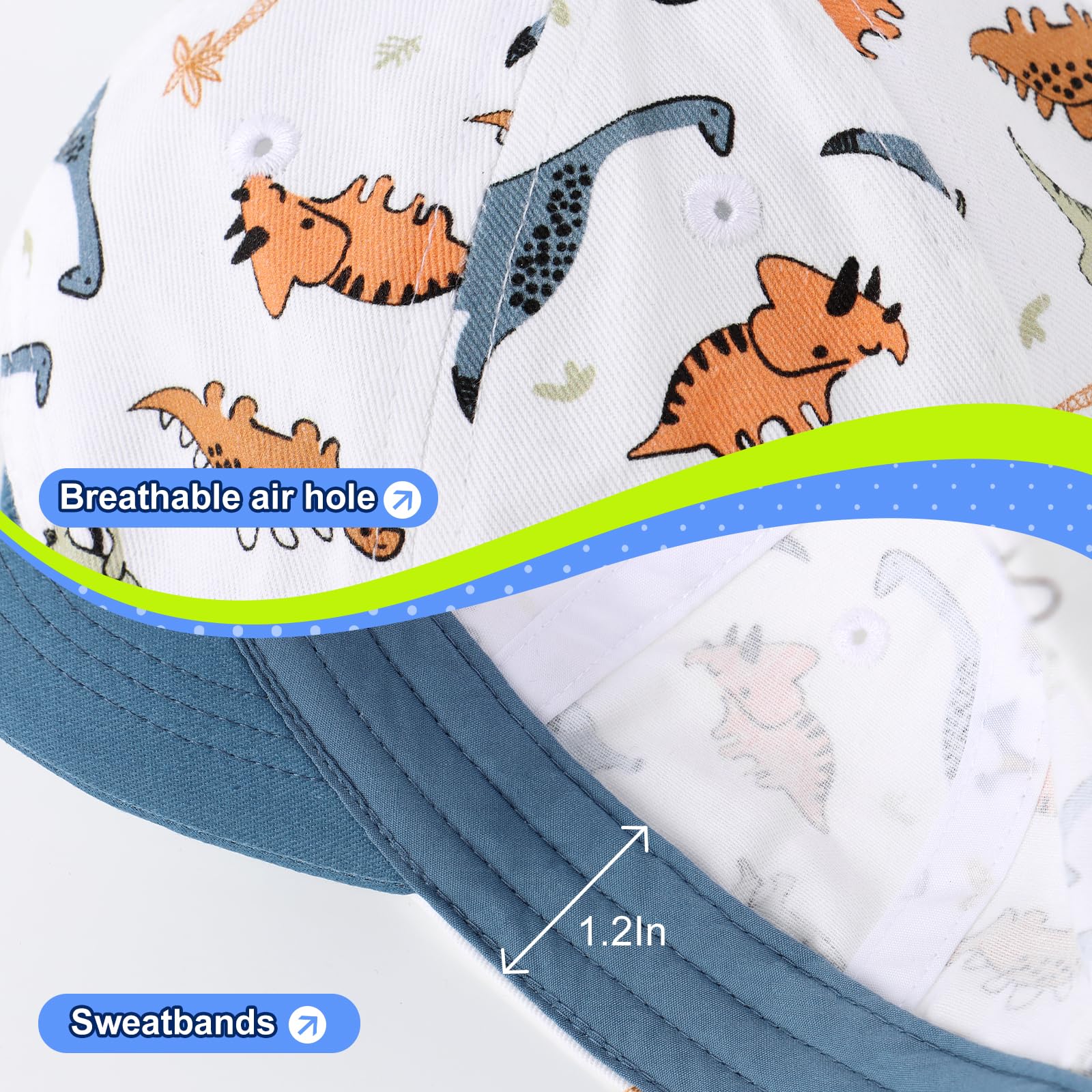 Duoyeree Toddler Baby Baseball hat Infant Baseball Cap Soft Cotton Snapback hat Boys