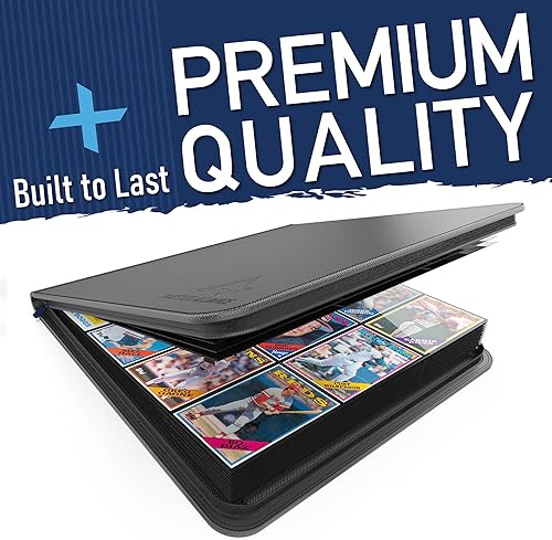 Miniatura 2 de Carpeta TCG negra de alta calidad, 12 bolsillos por página, 20 páginas de doble cara, 480 bolsillos laterales para tarjetas intercambiables, protege