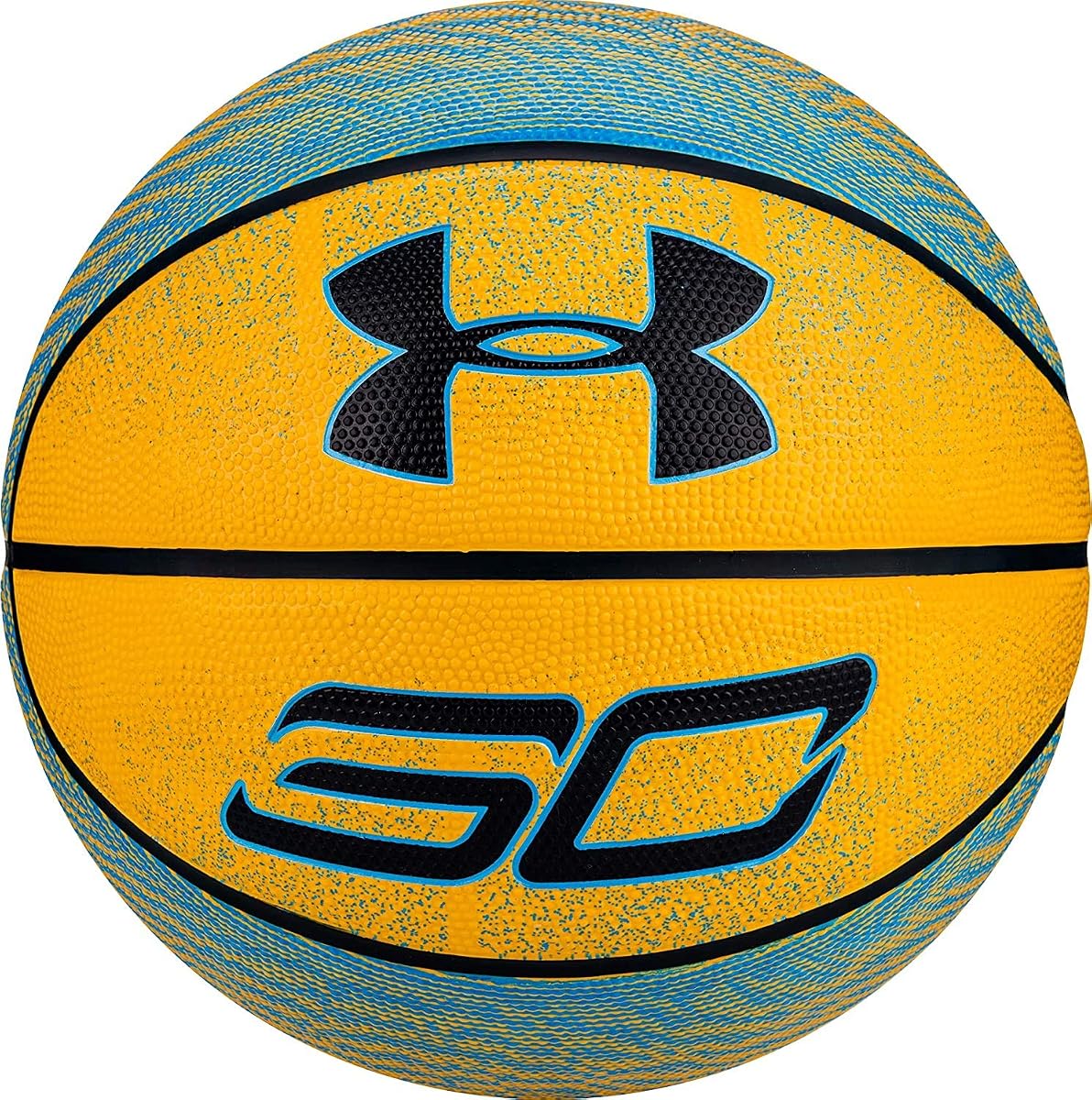 Under Armour Unisex Mini Steph Curry Basketball, Kids, Navy/Lt Blue, Mini