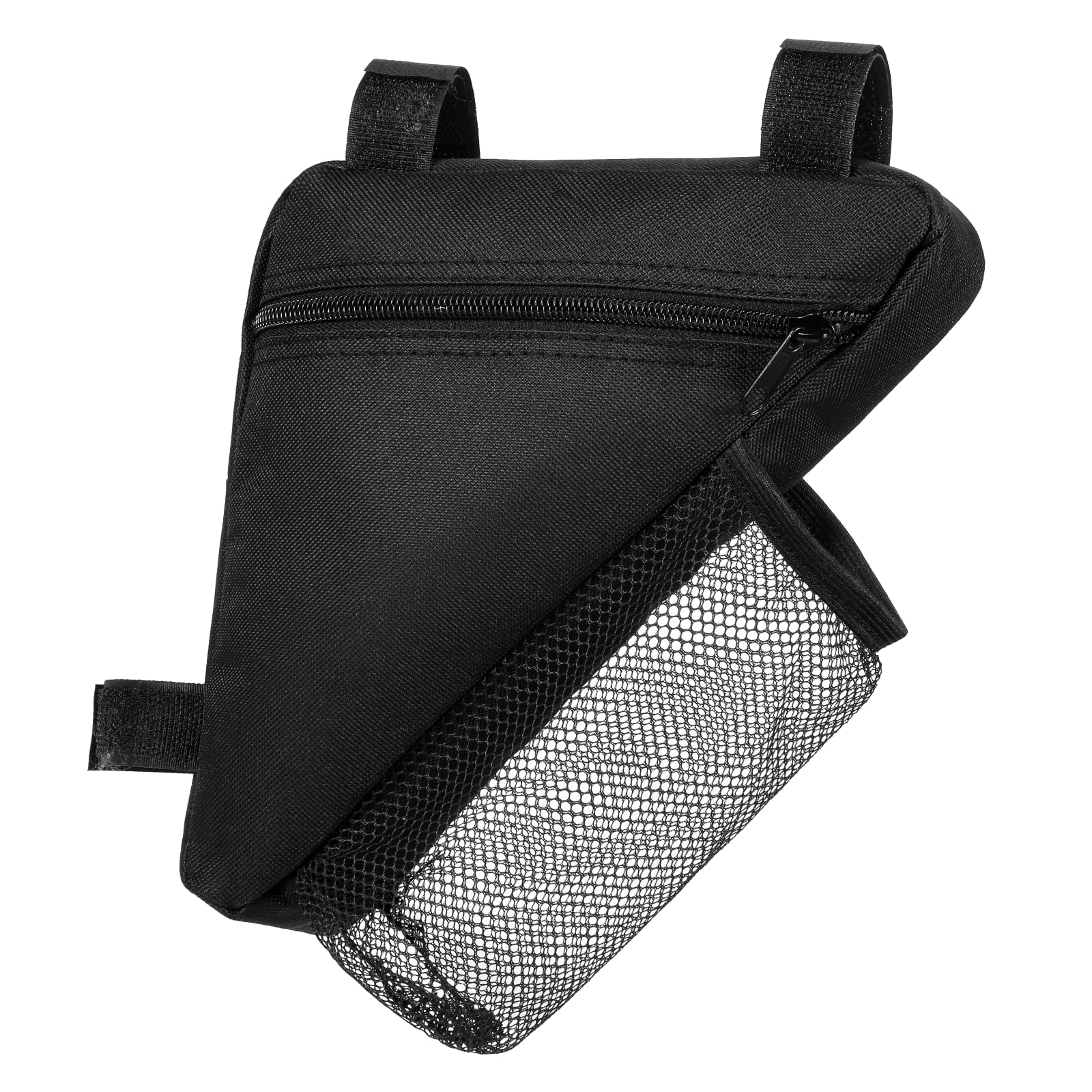 Dplolng Bike Frame Bag,Bicycle Triangle Bag Bike Pouch Bikes Bags for Bicycles Lightweight Cycling Bags with Mesh Water Bottle Holder for Road and Mountain Bikes(Small Black)
