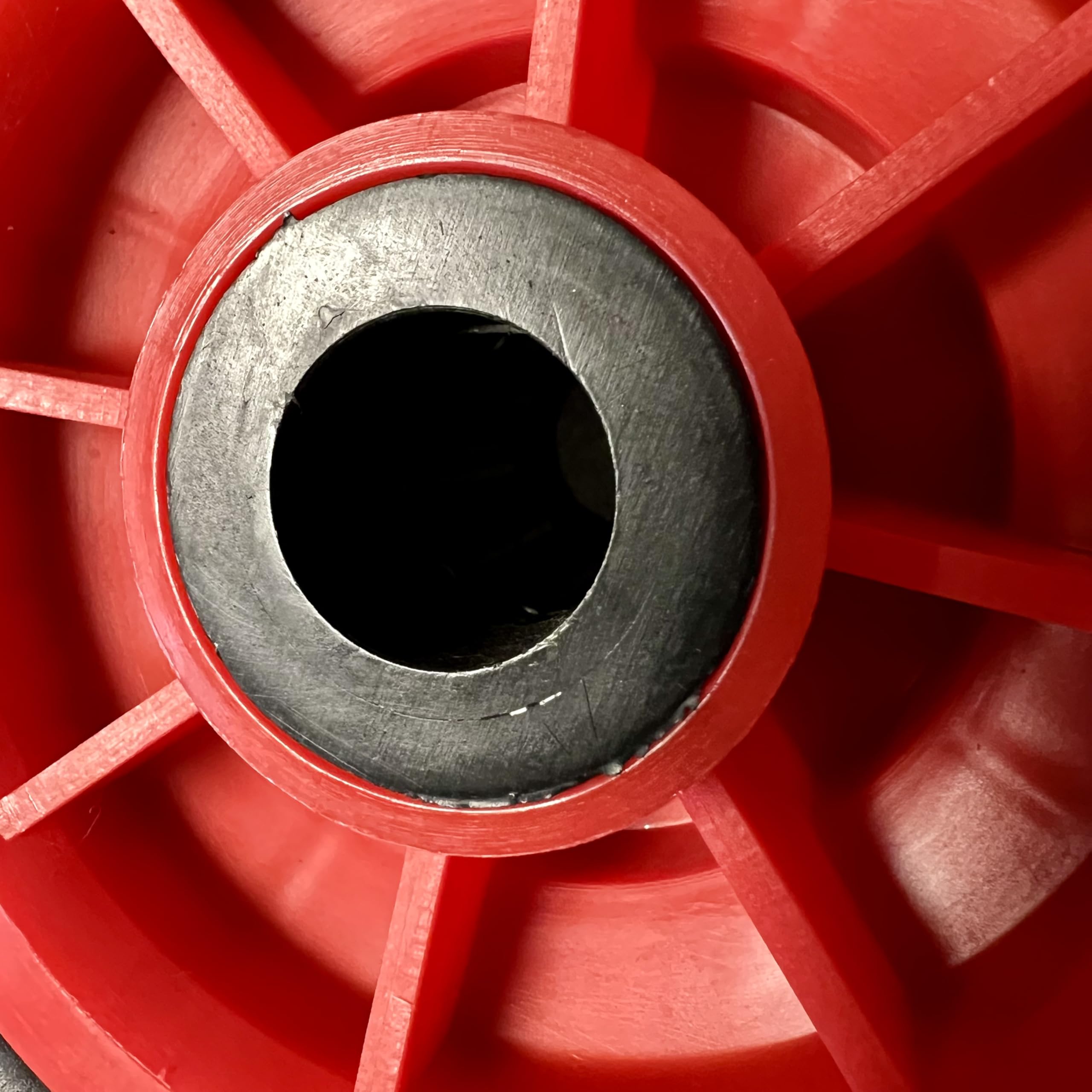 2X Sackkarrenrad PANNENSICHER 260 x 75mm, Nabe Ø20×75, 3.00-4, Sackkarren & Bollerwagen Rad Ersatzrad Reifen Räder für Sackkarre Bollerwagenrad Sackkarrenräder Sch/Rot, PU