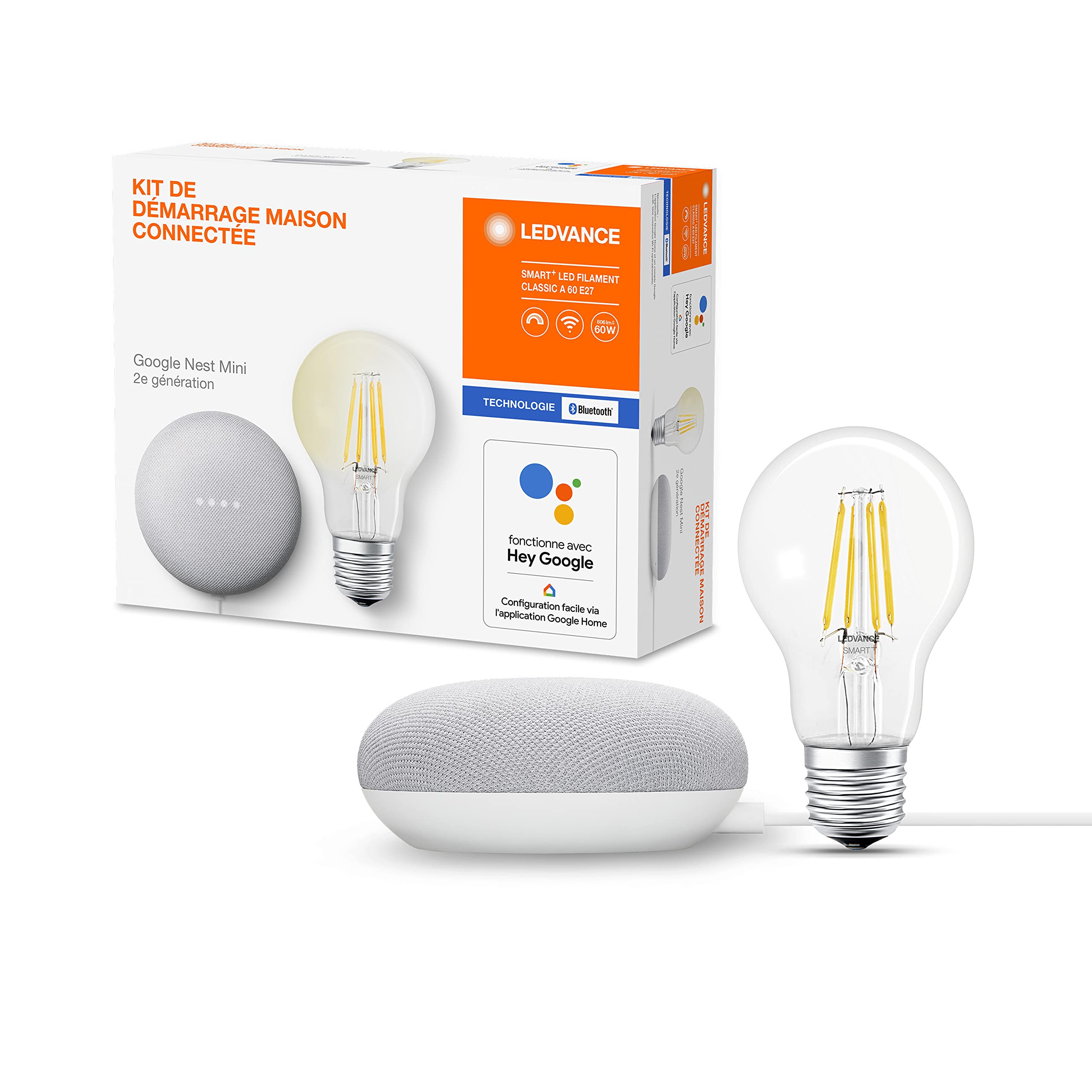 LEDVANCE STARTER KIT SMART HOME Classic A60 FIL DIM E27 BT