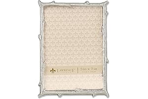 Lawrence Frames 712657 5x7 Silver Metal Natural Branch Design Picture Frame