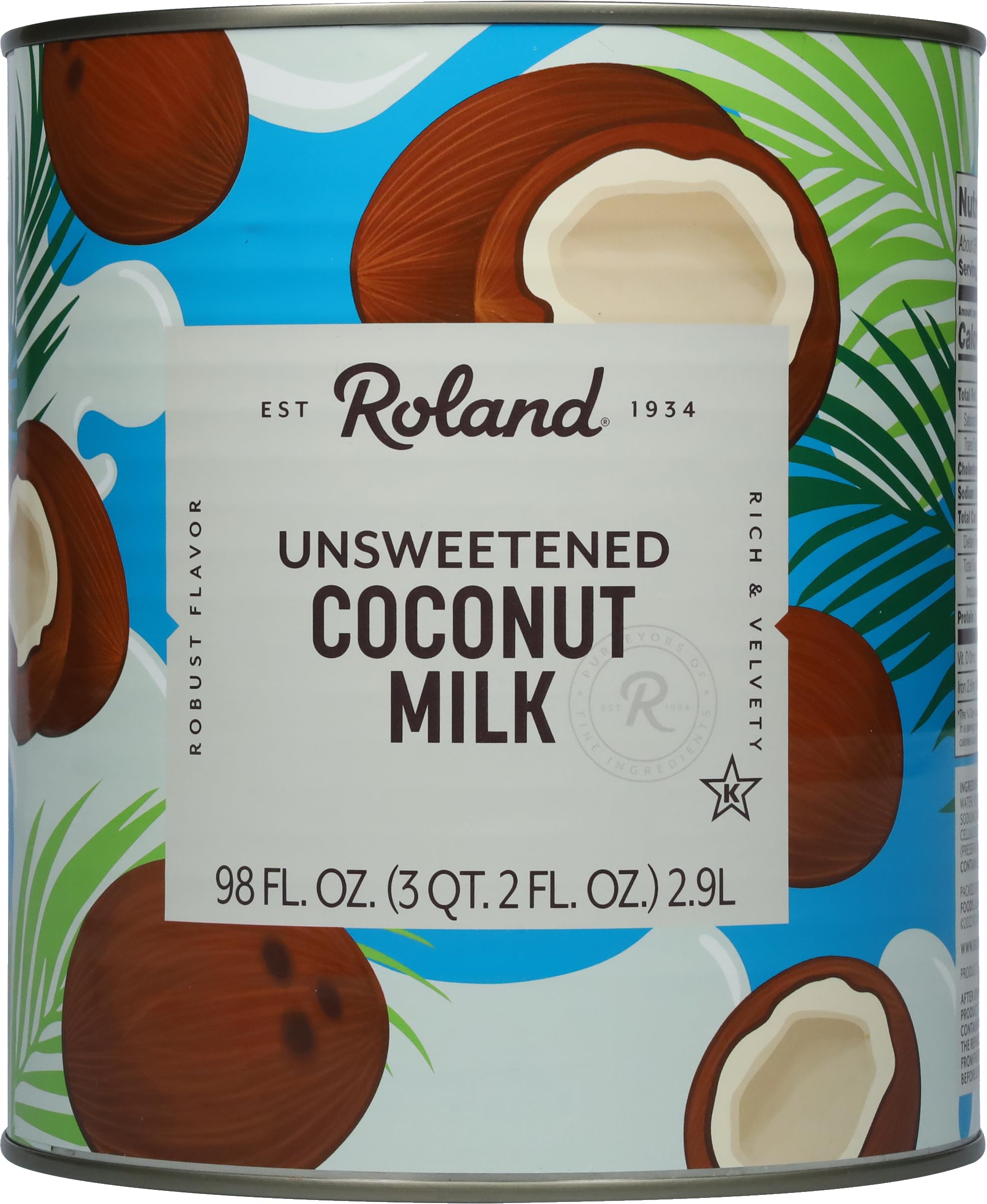 Amazon.com: Roland Foods Coconut Milk, 96 Ounce Can, Pack of 1