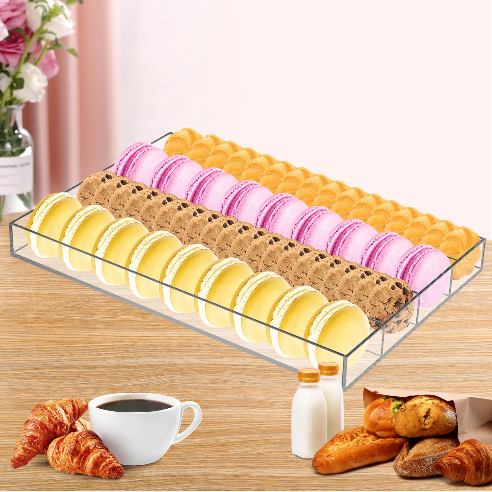 BLBYHO Acrylc Macaron Dsplay Tray, Macaron Cooke Dsplay Stand Wth - View #5