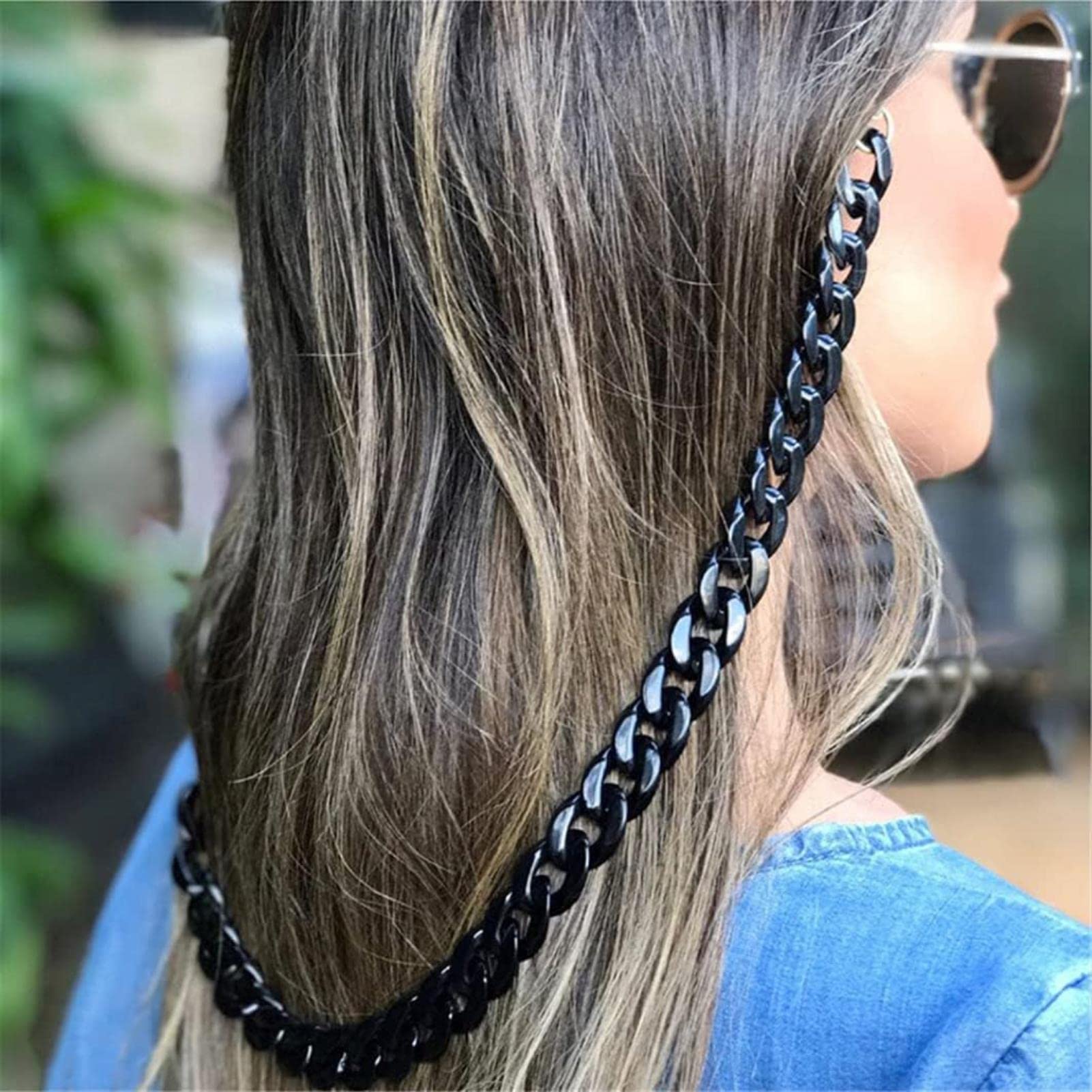 3 Piezas de Cadena de sujeción de acrílico para Gafas, Soporte Multifuncional para Gafas Deportivas Femeninas