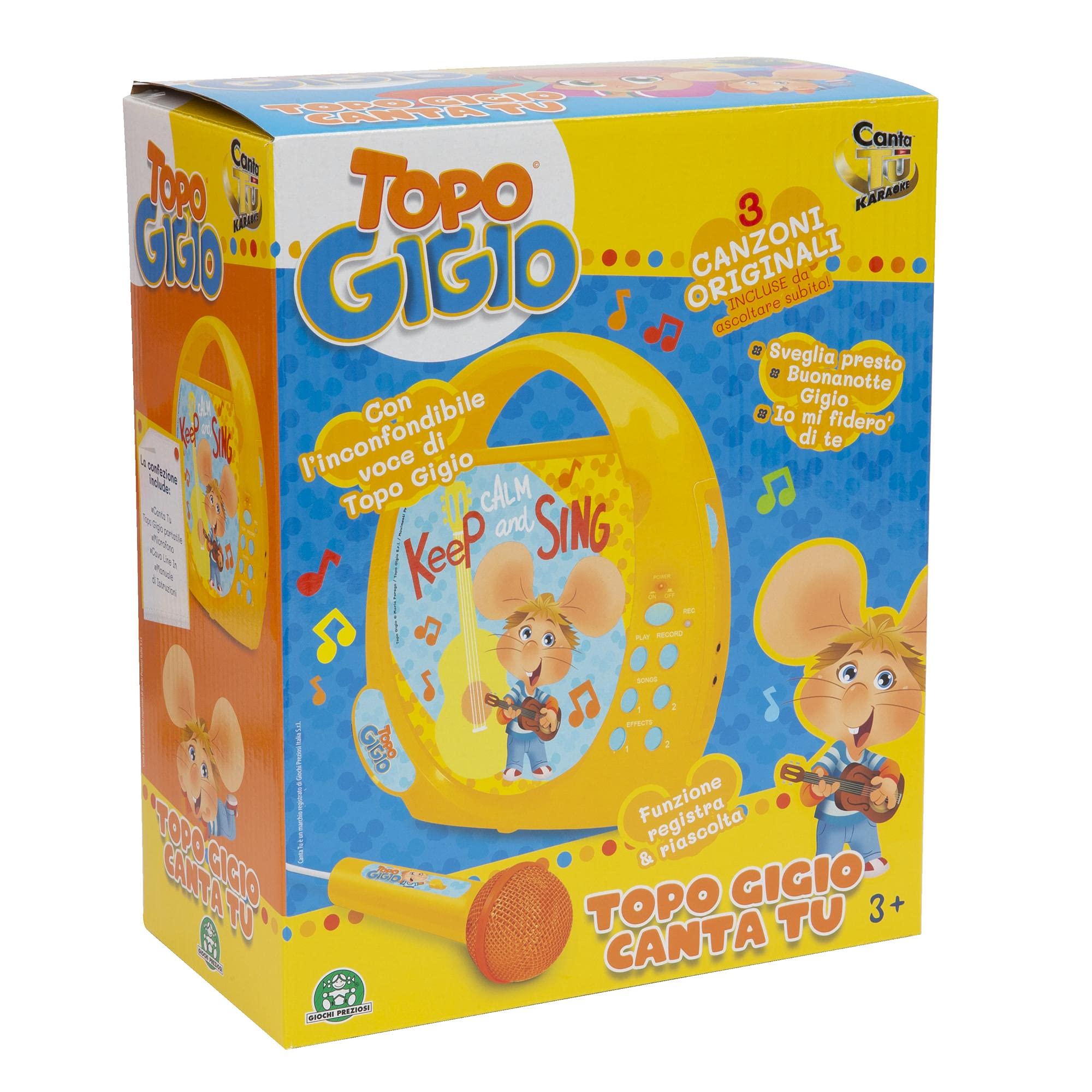 Giochi Preziosi Canta Ovunque con Topo Gigio e Le Sue 3 Canzoni Originali Incluse, con Accessori, TPG27000