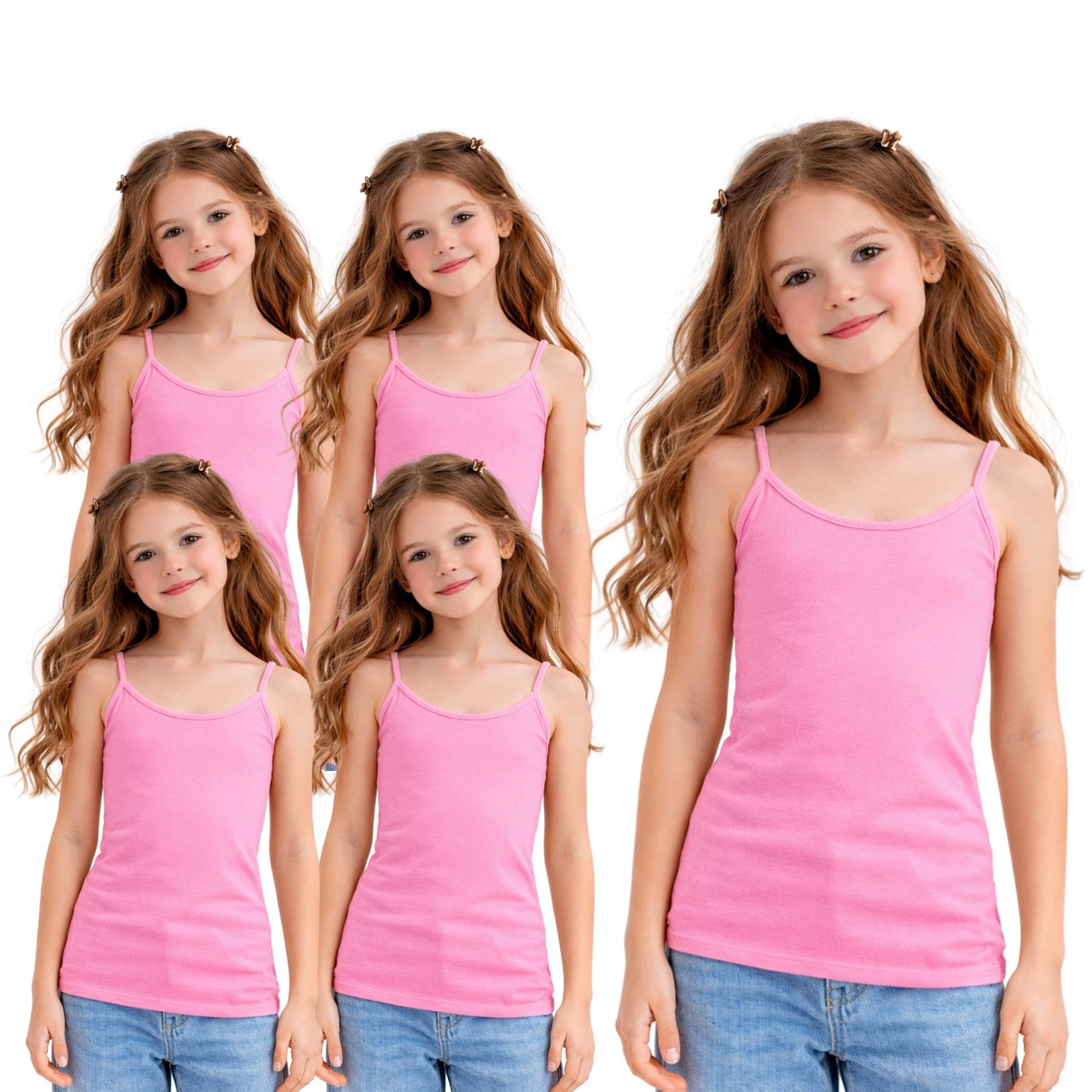 Ärmellose Tanktops für Mädchen und Kinder, Spaghettiträgern, einfarbige Westen, Cami-Top, Baselayer, Kinder, Sommer, leicht, Workout, Camisole Weste, Tops, Mädchen-T-Shirt, Träger-Tanktop