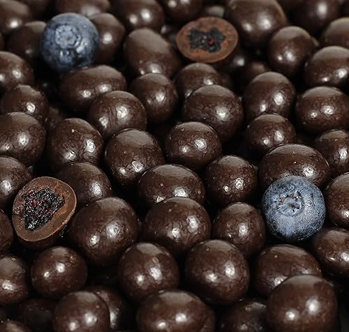 Miniatura 4 de Arándanos gourmet de chocolate oscuro de It's Delish, 3 libras a granel  Fruta cubierta de chocolate negro con arándanos secos reales  Snack Kosher