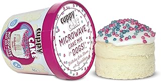 Cuppy Cake Microwave Dog Birthday Cake in a Cup - Ready in 2 Min, Just Add Water and Microwave, All Natural, Pupfetti Sprinkles, Made in USA (Woman Owned)