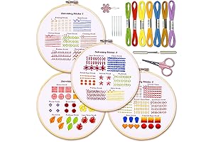 Bradove Embroidery Starter Kit: Perfect for Cross Stitching Beginners