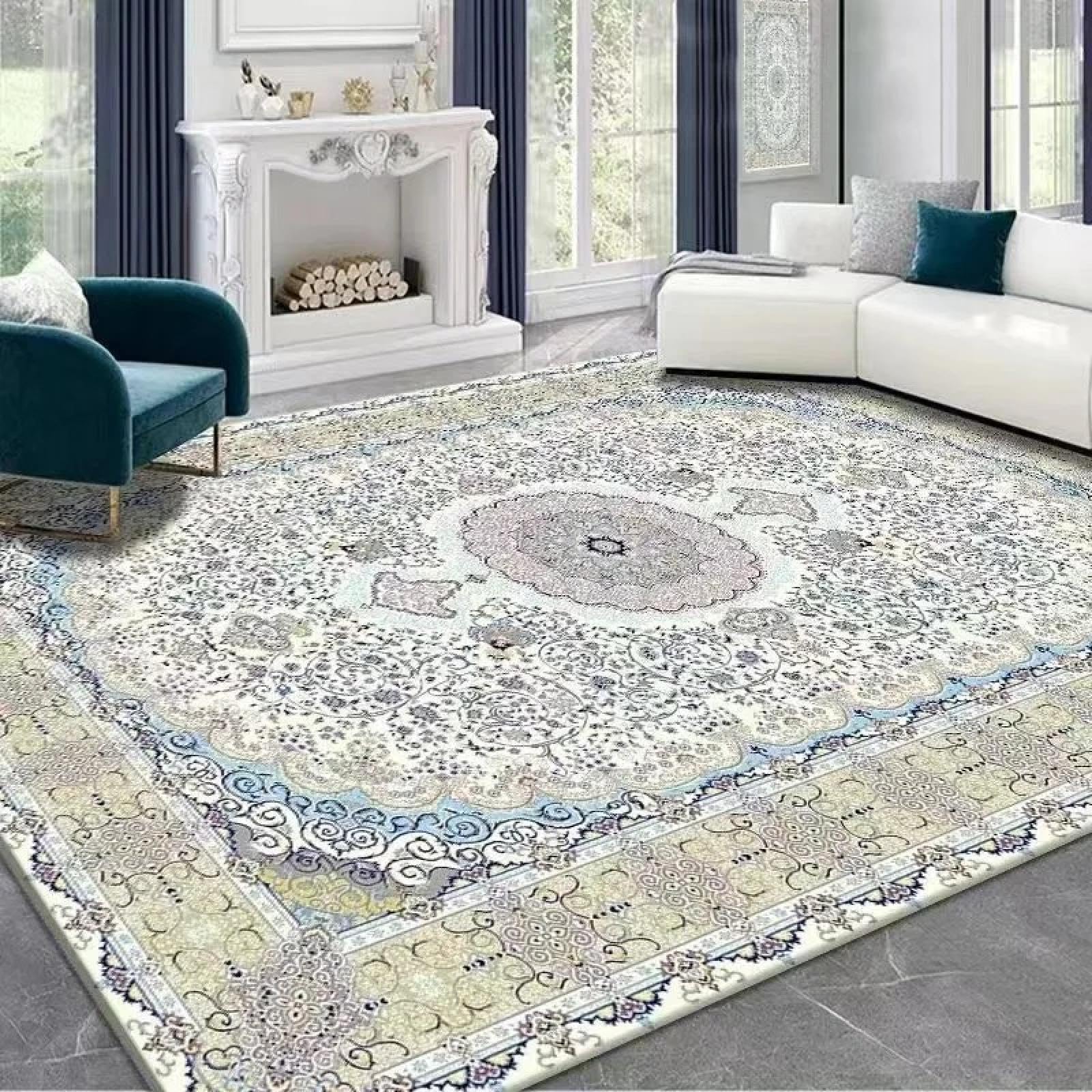 Tapis de Salon de Luxe antiderapant pour securiser la decoration d interieur